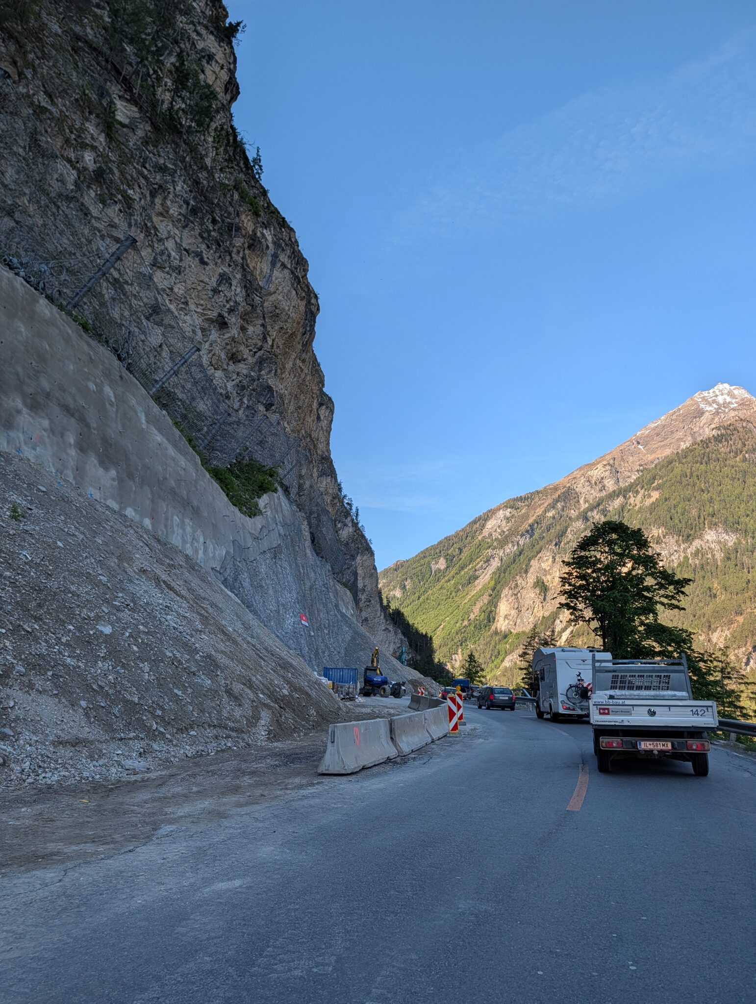Reschenpass Bauarbeiten